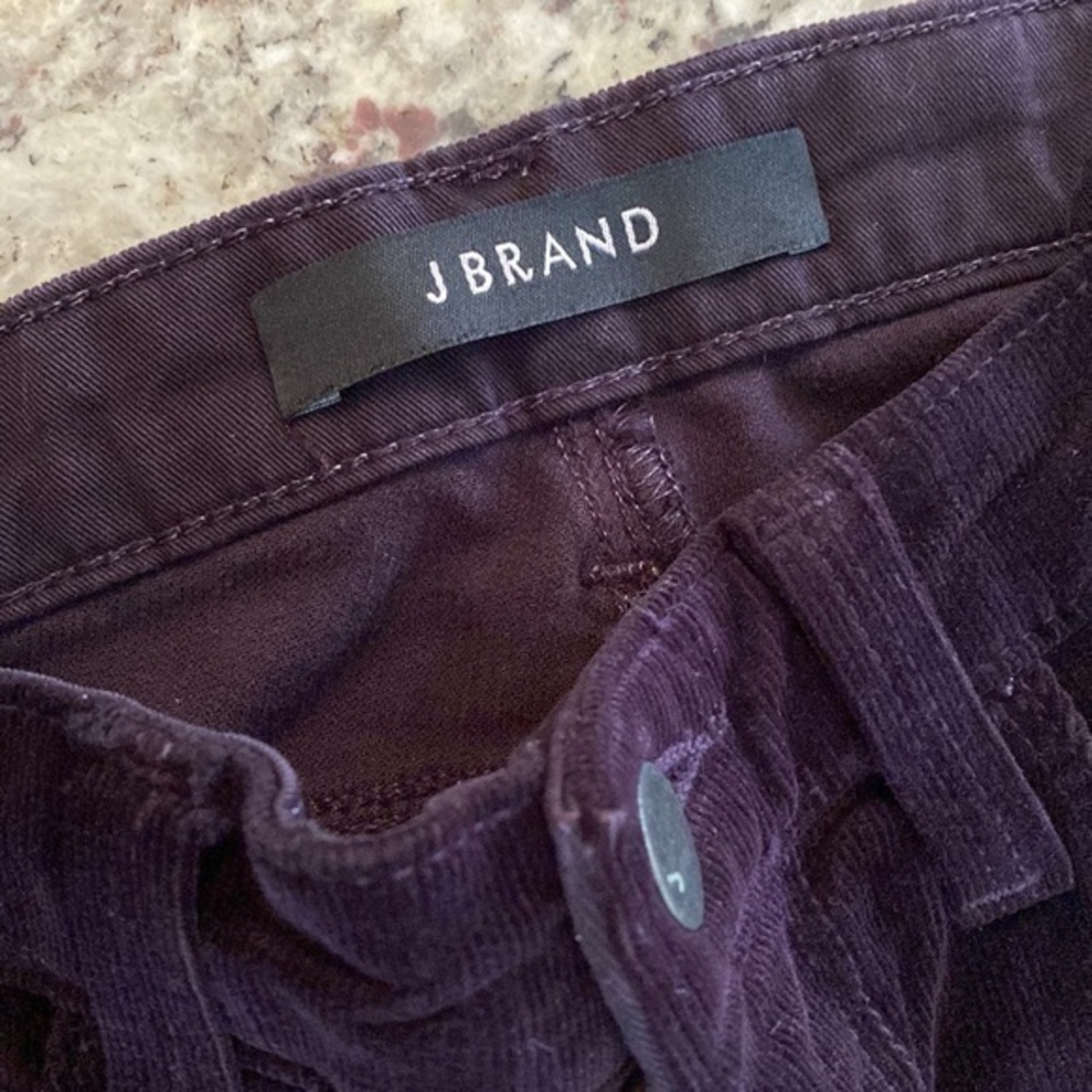 J Brand Jaipur Deep Purple Skinny Leg Mid-rise Corduroy Jeans - Picture 8 of 10